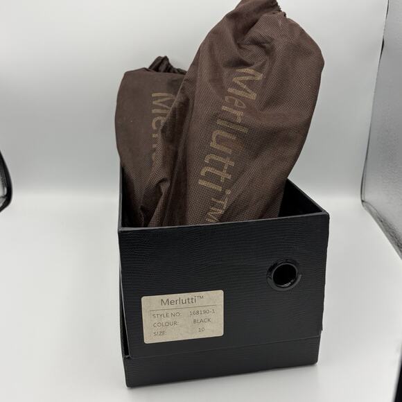 Merlutti Men’s Handmade Smoking Slipper Prom Wedding Shoes Gold Abstract Size 10 - Picture 15 of 16